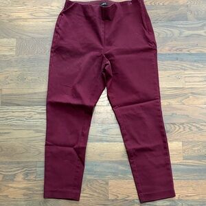 LOFT Burgundy Women's Trousers
